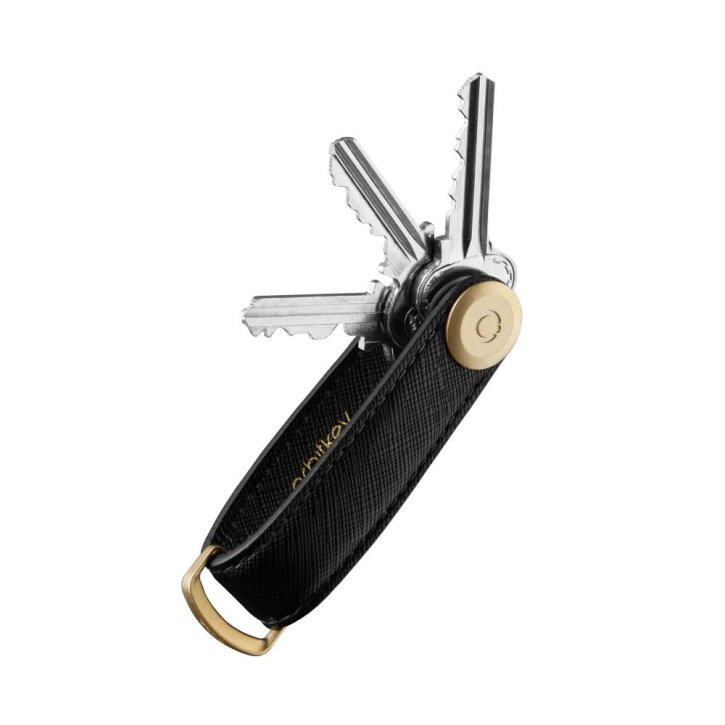 orbitkey Schlüssel-Organizer saffiano leather liquorice black